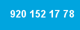 920 152 17 78 920 152 17 78